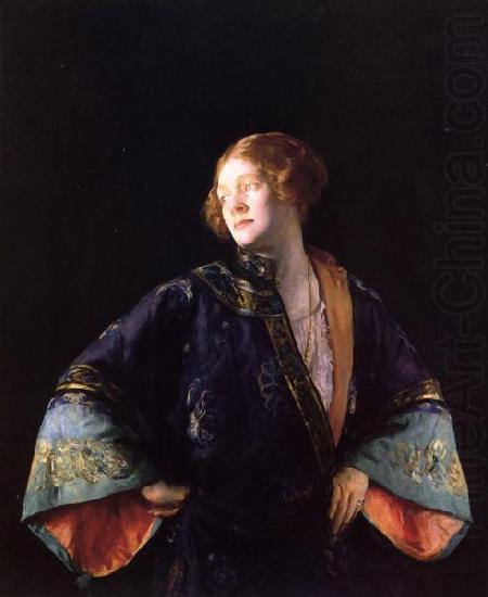 Joseph Decamp The Blue Mandarin Coat china oil painting image